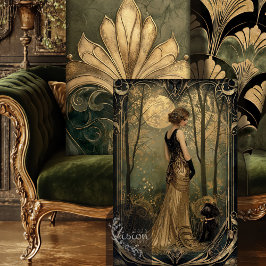 Golden Gatsby Hour Art Deco Heavy Weight Decoupage