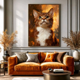 Golden Gaze Canvastryck