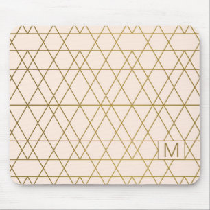 Golden Geometric Linjer Musmatta