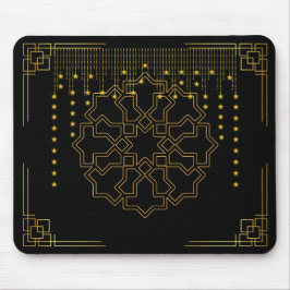 Golden Geometric Star Mouse Pad - islamisk-inspire Musmatta