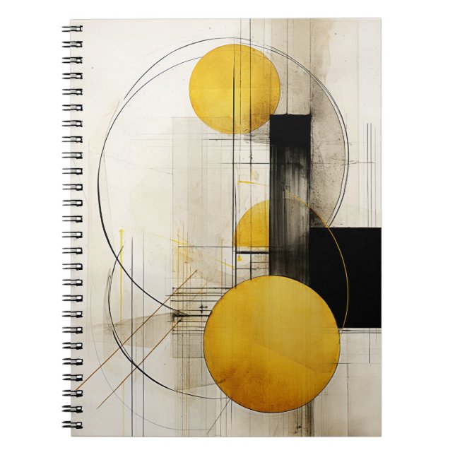 Golden Geometry Anteckningsbok (Framsidan)