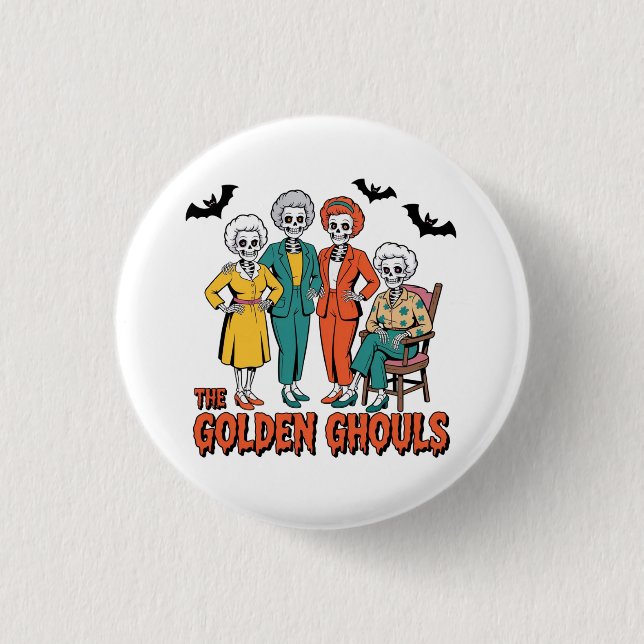 Golden Ghouls Girls'Halloween Knapp (Framsida)