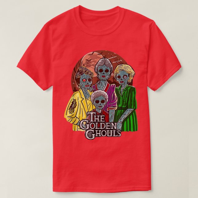 Golden Ghouls Halloween 4091 T Shirt (Design framsida)