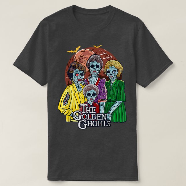 Golden Ghouls Halloween T Shirt (Design framsida)