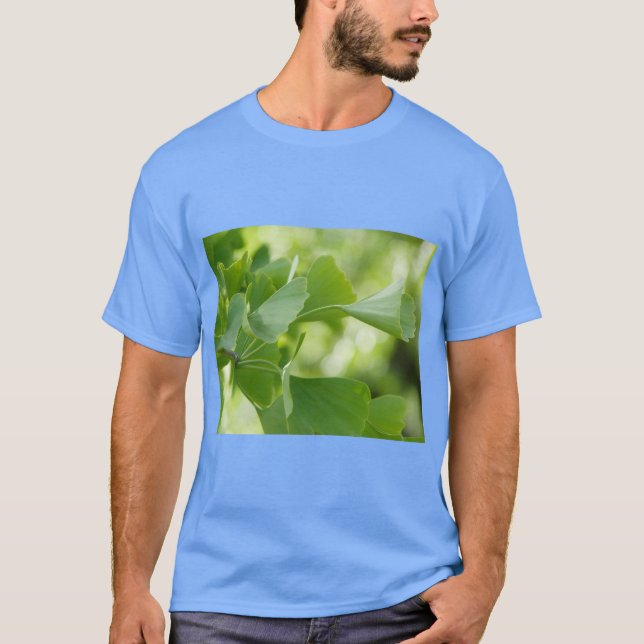 Golden Ginkgo Leaf Art Tee (Framsida)