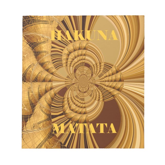 Golden Giraffe Art Print Anteckningsblock (Framsida)