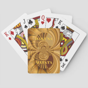 Golden Giraffe Art Print Casinokort