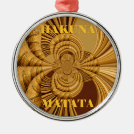 Golden Giraffe Art Print Julgransprydnad Metall