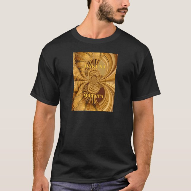 Golden Giraffe Art Print T-shirt (Framsida)