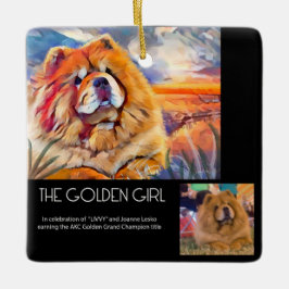 GOLDEN GIRL anpassningsbar för Joanne keramiskt pr Julgransprydnad Keramik