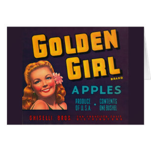 Golden Girl Apples Hälsningskort