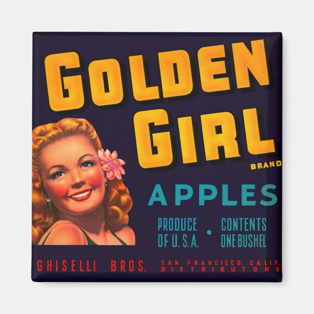 Golden Girl Apples Magnet (Framsidan)