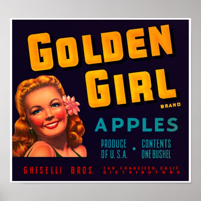 Golden Girl Apples Poster (Framsidan)