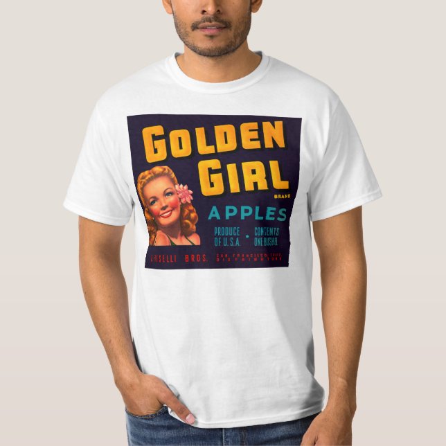 Golden Girl Apples Tee Shirt (Framsida)