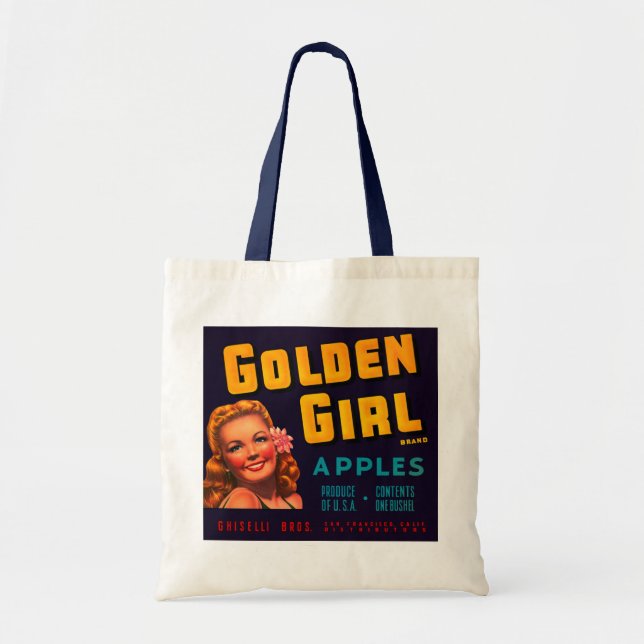 Golden Girl Apples Tygkasse (Framsidan)