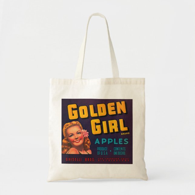 Golden Girl Apples Tygkasse (Framsidan)