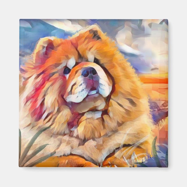 GOLDEN GIRL chow magnet (Framsidan)