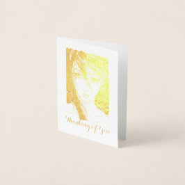 Golden Girl-meddelande.. Folierat Kort