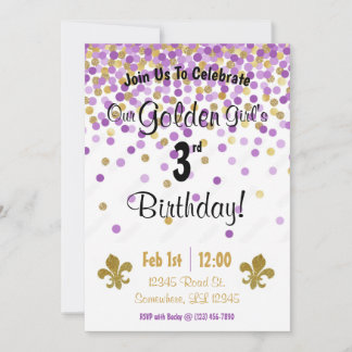 Golden Girls Birthday Inbjudningar