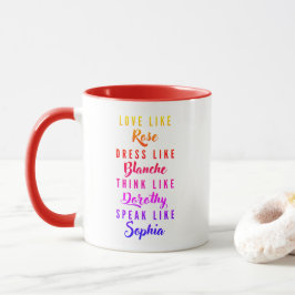Golden Girls Typography Mugg