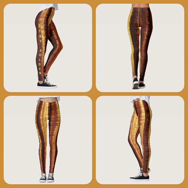 Golden Glam Bronze Leggings (Skapare uppladdad)