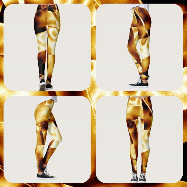 Golden Glam Bronze Modern Chic Leggings (Skapare uppladdad)