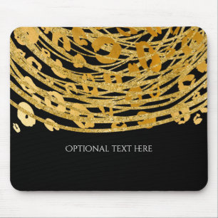 Golden Glam Cheetah Skriv ut Exotic Animal Print Musmatta