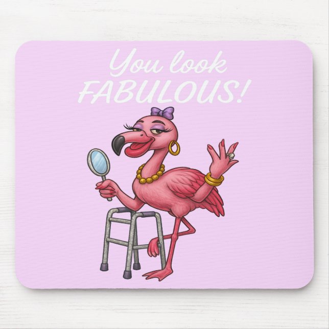 Golden Glam Flamingo Musmatta (Framsidan)