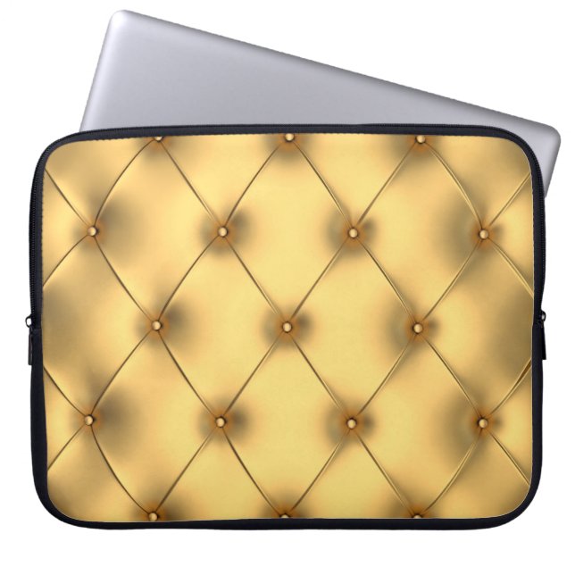 Golden Glamor: Luxurious Insida Decor. Laptop Fodral (Framsidan)