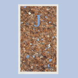 Golden Glass Bronze med Initialer Pappersservett