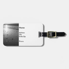 Golden Glassy Sand Grayscale Bagagebricka