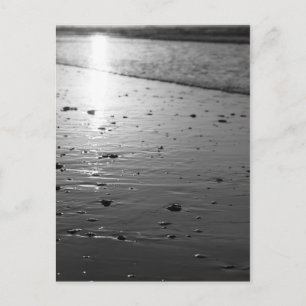 Golden Glassy Sand Grayscale Vykort