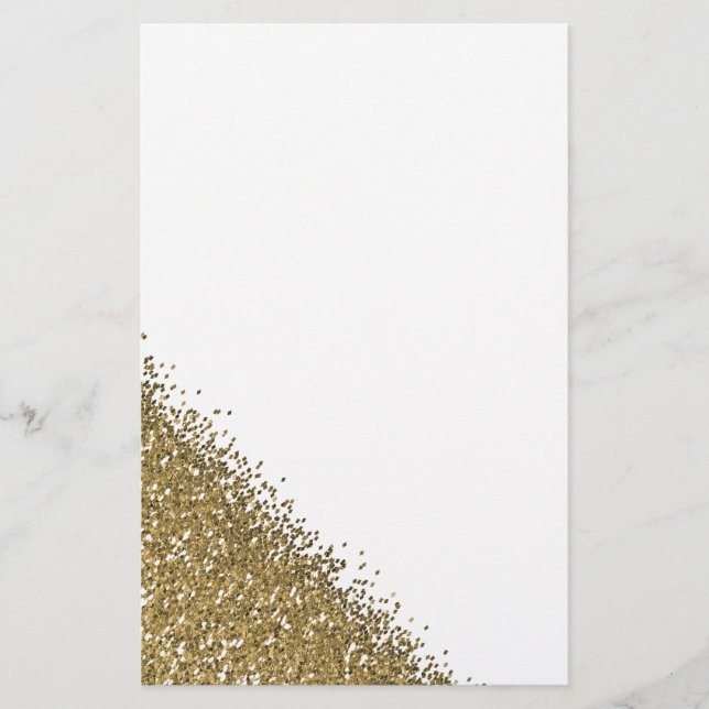 Golden glitter brevpapper (Framsida)