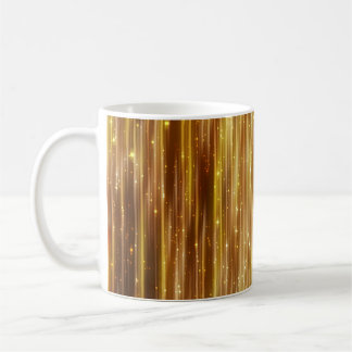 Golden Glitter: Bright Abstrakt Background. Kaffemugg