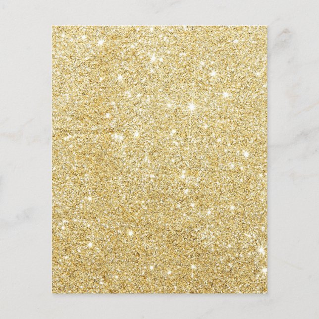 Golden Glitter Diamond Flygblad (Baksidan)