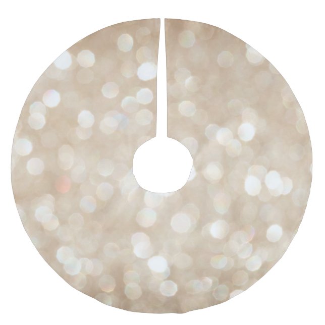 Golden glitter, dimmig julbakgrund. julgransmatta borstad polyester (Framsidan)