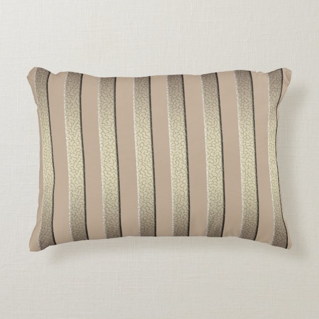 Golden glitter-gradient, stripe, rand bron prydnadskudde (Framsidan)