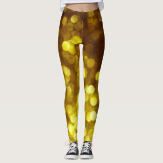 Golden glitter: julafton struktur. leggings