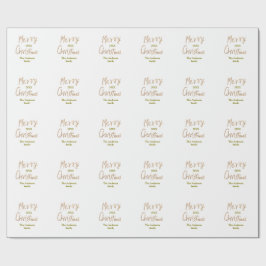 Golden glitter merry christmas add family name yea presentpapper