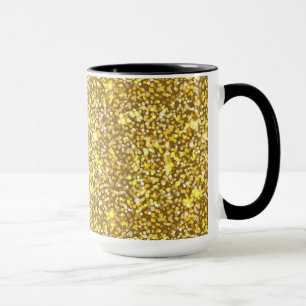 Golden glitter mugg