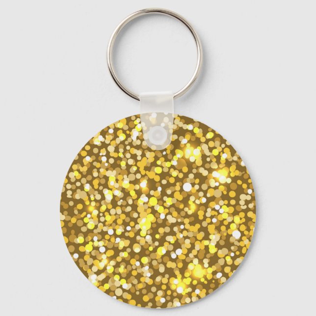 Golden glitter nyckelring (Framsida)