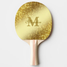 Golden glitter personlig Tote Pingisracket