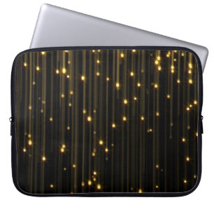Golden Glitter Rain Light Curtain Laptop Fodral