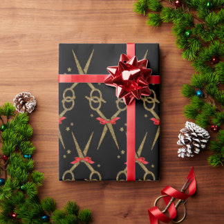 Golden glitter sax - Hair stylist Wrapping Pa Presentpapper