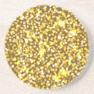 Golden glitter underlägg