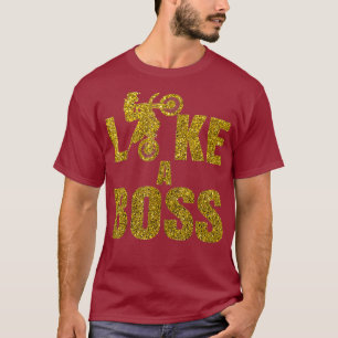 Golden Glittery Moto Kor som A Chef T Shirt