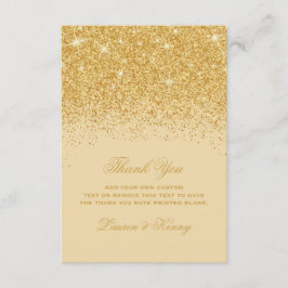 Golden Glitz Glitter tackkort Tack Kort