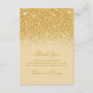 Golden Glitz Glitter tackkort Tack Kort