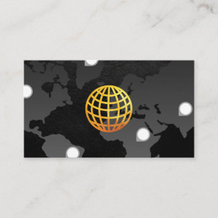 Golden Globe Karta i världen Executive Busine Visitkort