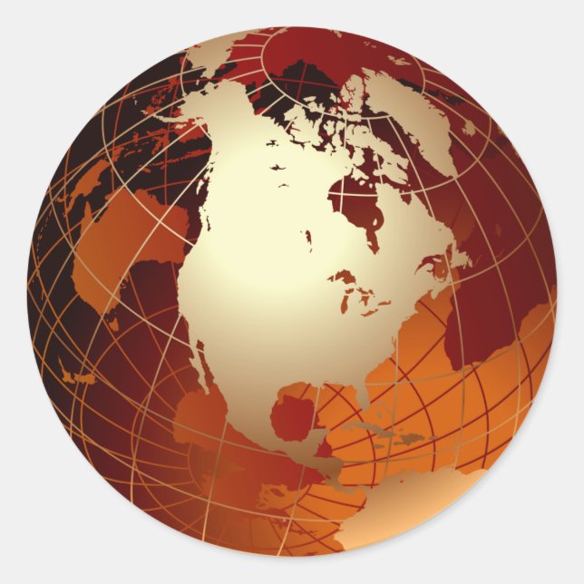 GOLDEN GLOBE RUNT KLISTERMÄRKE (Framsida)